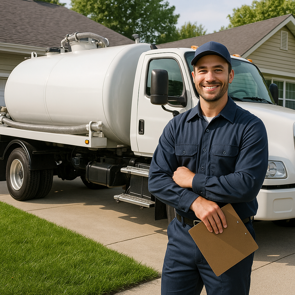 Professional septic service technician ready to help in Port St. Lucie